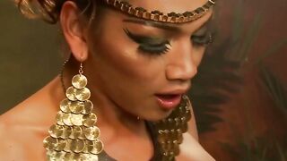 Hot TS Yasmin Lee Uses Her Submissive Slave In A Steamy Desert Palace Fantasy