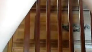 Hot Blonde Riding A Purple Vibrator For Her Audience - Masturbation Show