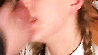 Redheaded Bombshell gets Ass-Fucked in Office with Big Dick POV Blowjob