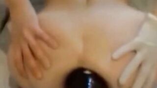 Anal Playtime - MILF Uses Dildo to Stretch Her Asshole Before Hardcore Fuck