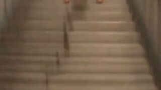Amateur-Teenage-Flashers" or "barely legal-Blonde-Peeing-in-Public" - A teen girl flashing her private parts on public transport & peeing outside during train ride!