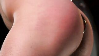 Anal Domination - BDSM Threesome with Blonde Slut Gets Ass Fucked by Dominant Studs