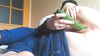 Teenera" - Sexy Blonde Babe's Passionate Vibrator Play & Old-Fashioned Dildo Ride