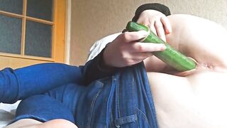 Teenera" - Sexy Blonde Babe's Passionate Vibrator Play & Old-Fashioned Dildo Ride