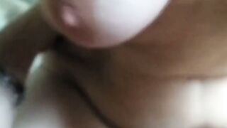 Bouncy Big Boobs Blonde Teen Fucks Her Man's Ass In POV Style