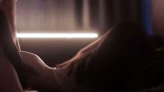 Curvy Brunette Couple Intense Bedroom Foreplay and Teasing