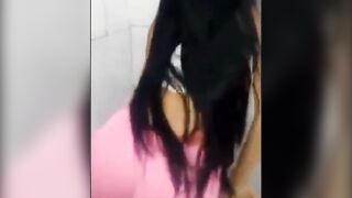 Brazilian Hottie's Sexy Dance Pole Solo Teasing & Masturbating