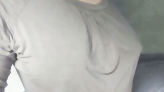 Busty Blonde Latina Teases Big Tits in Solo Webcam Session
