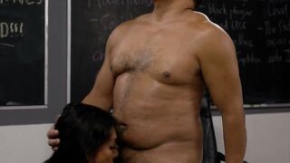 College Shemale Sucks BBC to Pass Class