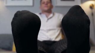 Tatted Gregg Enjoys a Passionate Solo Foot Massage