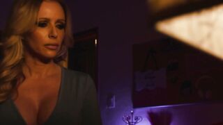 Big tits stepmom spanks then eats stepdaughters shaved pussy