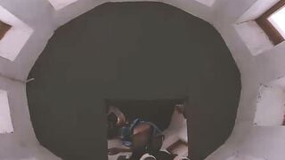 Hot Brunette Babe In Stockings Gets A Surprise Fuck From Behind After Being TeaseD