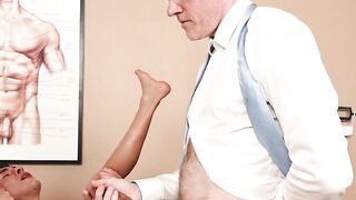 My DILF doctors pulls out his dick and fucks me