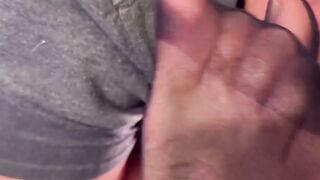 Hunky Chase lets Dan Edwards sniff worship feet