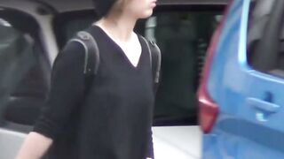 Japanese Lady Fetish - Golden Piss Spraying on Street