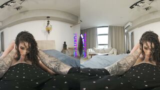 Virtual Reality Porn - Purity VR presents "Burning Touch" featuring Brazilian Beauty Bruna Santosa in this erotic virtual reality experience