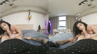 Virtual Reality Porn - Purity VR presents "Burning Touch" featuring Brazilian Beauty Bruna Santosa in this erotic virtual reality experience