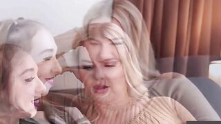 Teens Watch As Their Stepmom Gives The Best Blowjob Of Her Life