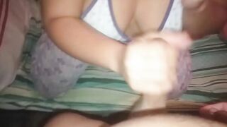 18 year old-year-older Venezuelan Hispanic likes cum on her face a lot and lets herself be filmed
