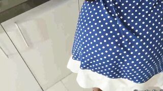 Step Daughter Cooking Her Stepfather Takes Advantage of Her When Left Home Alone