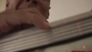 Gwen Diamond offer up her vagina inside the Frat House Toilet