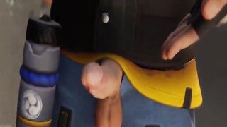 Atlantic Tracer From The Game Overwatch Receives a Facial Cummed (KreiSake)