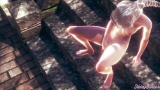 Frozen Animated Disney - Elsa Rough Sex [footjob, cunnilingus, fingered, fucked] - Japanese oriental Manga Cartoon Game Porn