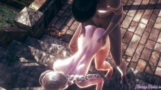 Frozen Animated Disney - Elsa Rough Sex [footjob, cunnilingus, fingered, fucked] - Japanese oriental Manga Cartoon Game Porn