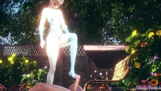 Frozen Animated Disney - Elsa Rough Sex [footjob, cunnilingus, fingered, fucked] - Japanese oriental Manga Cartoon Game Porn