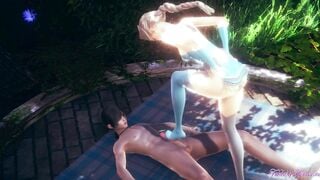 Frozen Animated Disney - Elsa Rough Sex [footjob, cunnilingus, fingered, fucked] - Japanese oriental Manga Cartoon Game Porn