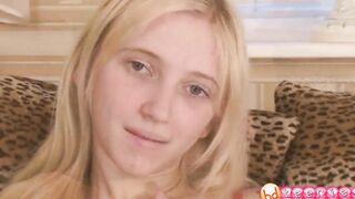 Slender 19 yo enjoying solo pleasures