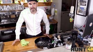 HUNT4K. Into the morning man fucks slutty blonde