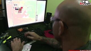 Blonde celeb with tiny titties gets banged! by a user