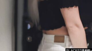 BLACKEDRAW Small Blonde big black cock-hungry Aria fucks neighbors