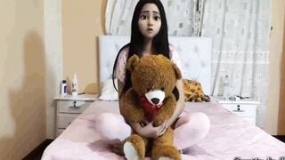 Mommy No Satisfy Don't Leave Me Alone With My Uncle Satisfy - Niece Clothed inside Pink She is afraid of her Uncle when she is alone at home