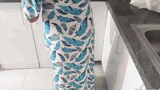 Vulgar Step-Daughter Gets Screwed With Her Stepdad Into The Kitchen When Her Milf Is Not Home