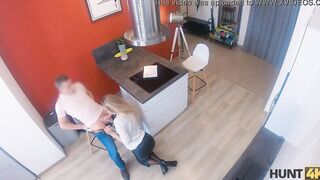 HUNT4K. Money and insistent client motivate cuck to sell girlfriends cunny