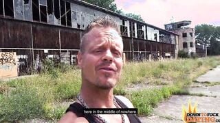 PublicSexDate - Gothic 19 Year Old Fucks a Stranger inside Abandoned Building
