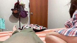 Brother are you masturbating? let me help you I want to taste your semen