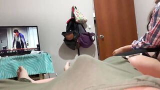 Brother are you masturbating? let me help you I want to taste your semen