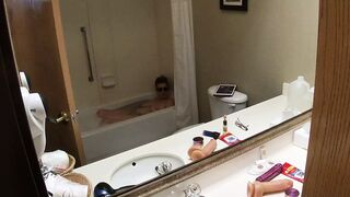 Highandhorny22 hotel bathtub fun!!