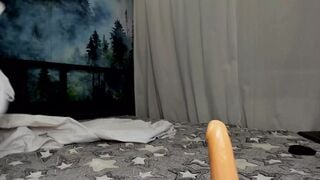 Soak twat squirting from fingers and toy