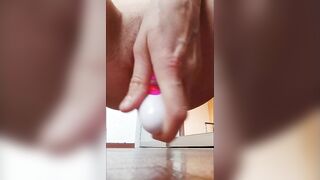 Beauty Blonde Fucks her Snatch with Vibrator.