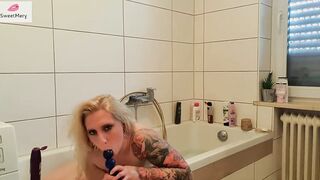 babe college girl loves her monster toy - inside Wc