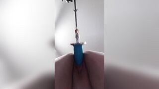 Tight Vagina getting screwed by fucking machine