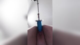 Tight Vagina getting screwed by fucking machine