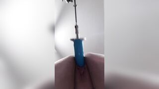 Tight Vagina getting screwed by fucking machine