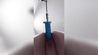 Tight Vagina getting screwed by fucking machine