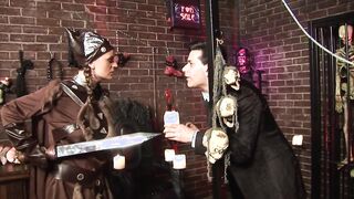 Vulgar hot keeps her leggings on and fucks with satisfaction