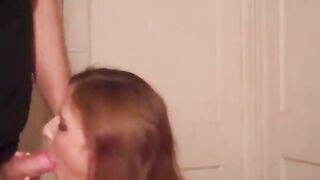 Beautiful Mature Brunette Gives Her Man a Hardcore Blowjob
